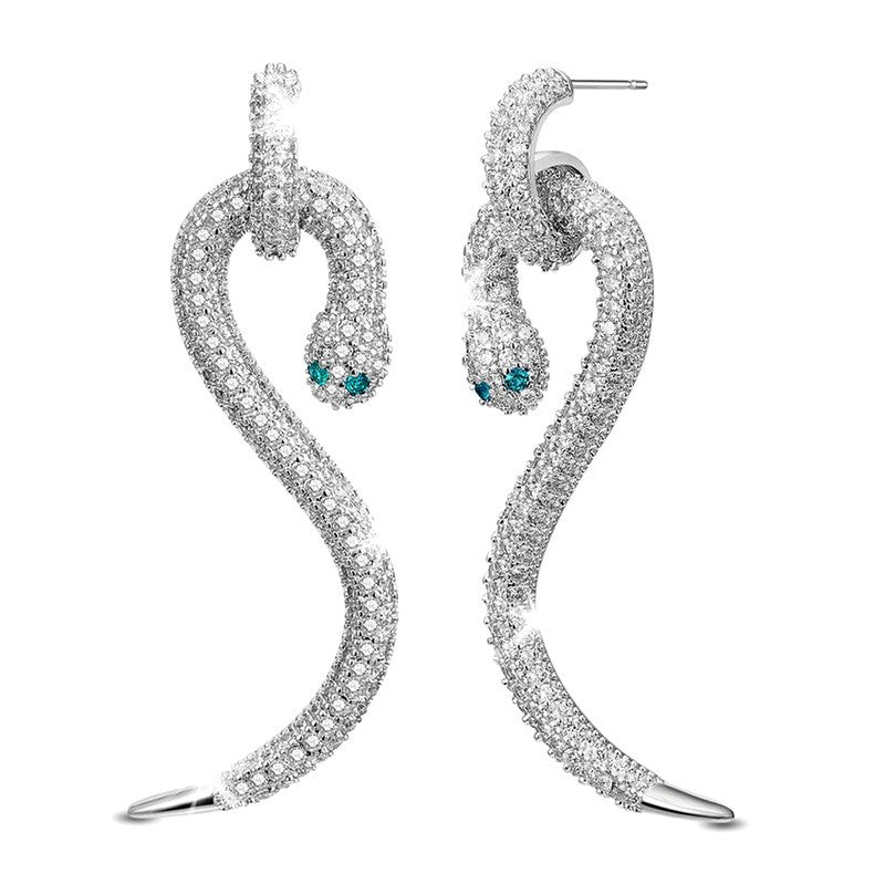 Boucles d'orelles argent 925 serpent