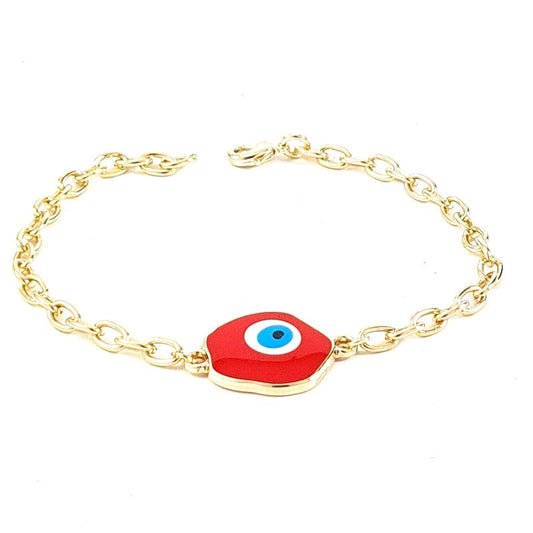 Bracelet chaîne souple œil Oriental
