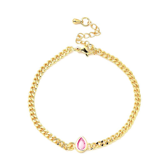 Bracelet souple or pendant rose